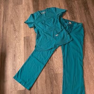 Greys Anatomy Teal Scrub Set
